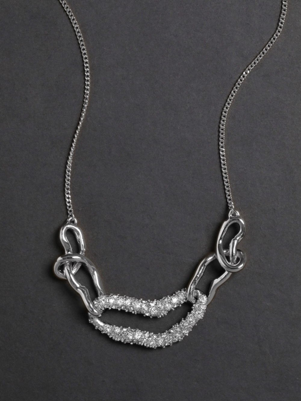 Alexis Bittar Solanales Small Link Necklace - Silver - Picture 3 of 4